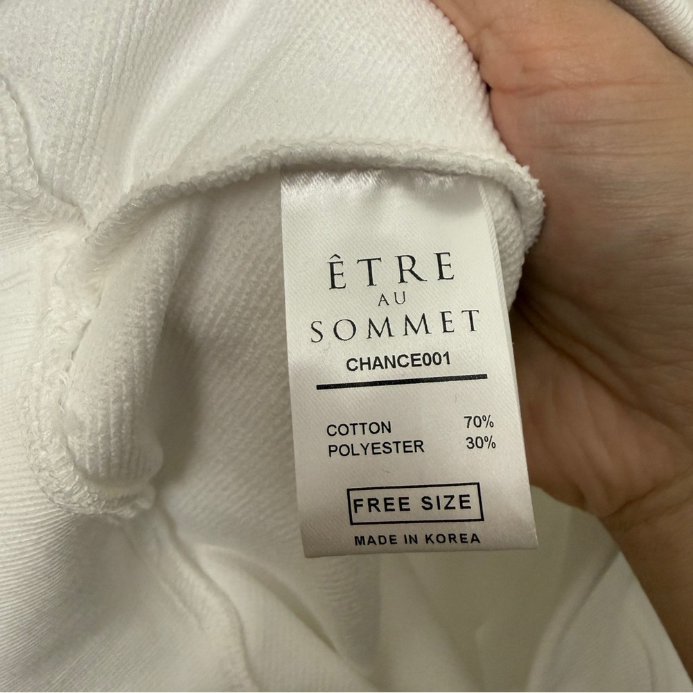 ETRE AU SOMMET Cat Face Hooded Hoodie one size new wi to tags - Picture 7 of 7